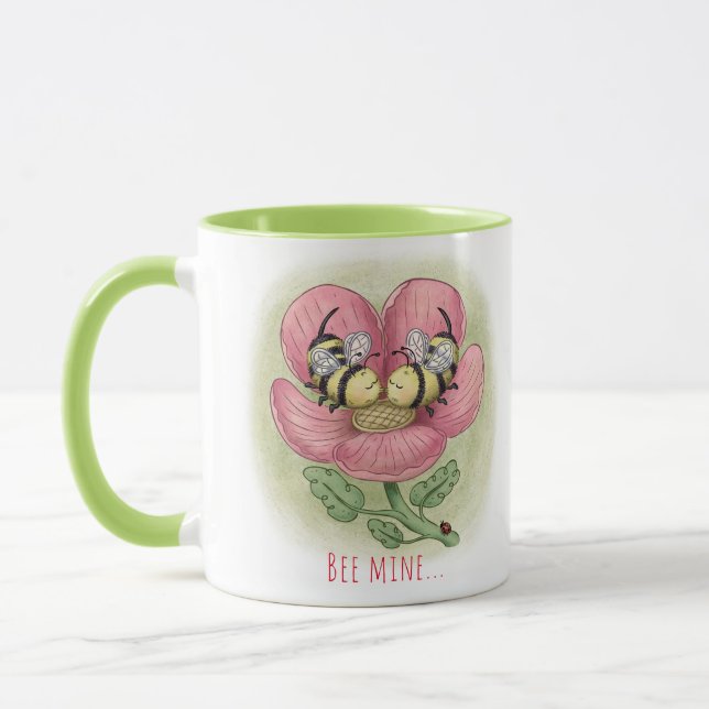 Romantische Tasse Bienen (Links)