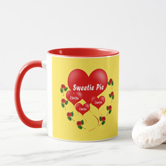 Romantische Tasse der Sweetietorte (Mit Donut)