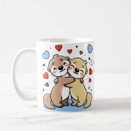 Romantische Tasse von Umarmungsschaltern