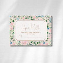 Romantische Teal-Blush-Sage-Blumen-Gold-Windel-Ver