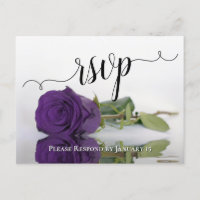 Romantische Tief Lila reflektierende Rose Hochzeit