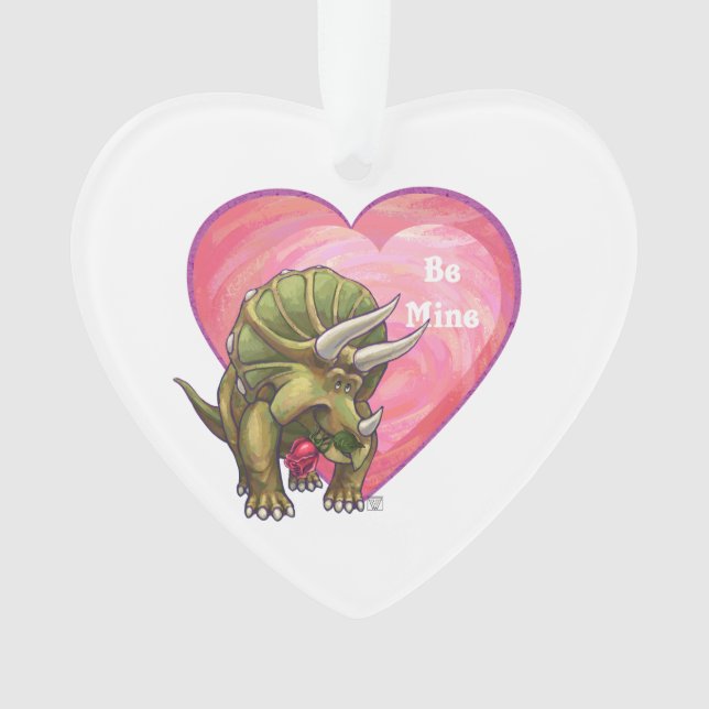 Romantische Triceratops sind meine Ornament (Vorderseite)