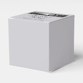 Romantische Trommelmonogramm in Silberschwarz Geschenkschachtel