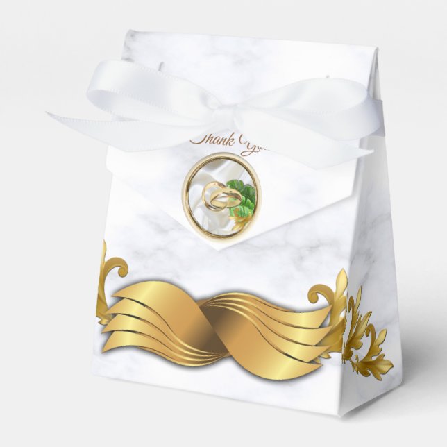 Romantische tropische Hochzeit Geschenkschachtel (Vorderseite)