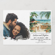 Romantische tropische Insel-Hochzeit