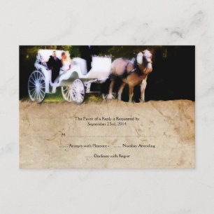 Romantische UAWG zur Hochzeitsfeier RSVP Karte
