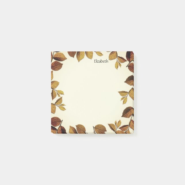 Romantische und Bohemische Verzierungsfolie Post-it Klebezettel (Vorderseite)