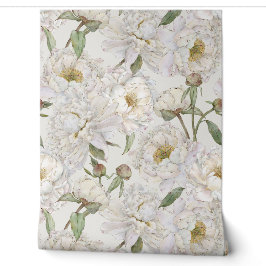 Romantische und elegante Wasserfarben Blumengestel Tapete