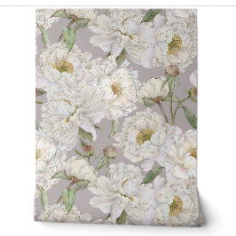 Romantische und elegante Wasserfarben Blumengestel Tapete