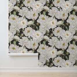 Romantische und elegante Wasserfarben Blumengestel Tapete