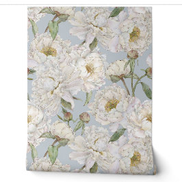 Romantische und elegante Wasserfarben Blumengestel Tapete