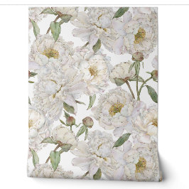 Romantische und elegante Wasserfarben Blumengestel Tapete