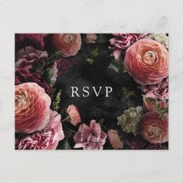 Romantische und moody-rosa Floral | UAWG Postkarte