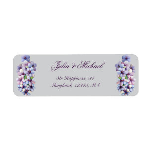 Romantische und poetische Pasta Lilac Wasserfarbe