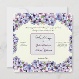 Romantische und poetische Pasta Lilac Wasserfarbe Einladung