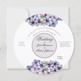 Romantische und poetische Pasta Lilac Wasserfarbe Einladung