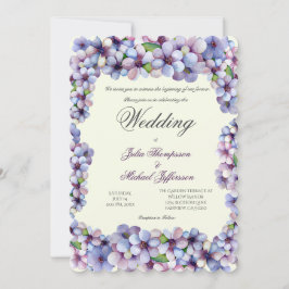 Romantische und poetische Pasta Lilac Wasserfarbe Einladung