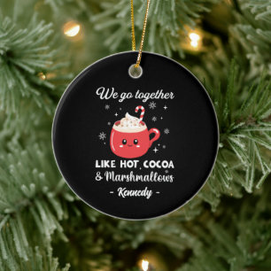 Romantische und sonnige Weihnachten Keramik Ornament