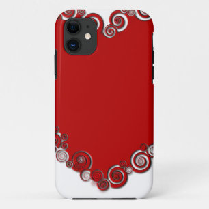 Romantische Valentinische Liebe Rotes Herz iPhone 11 Hülle