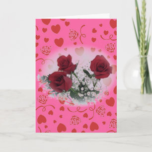 Romantische Valentinkarte Feiertagskarte