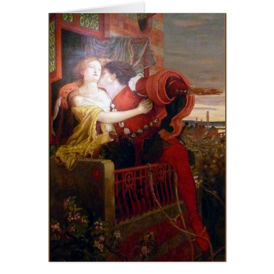 Romantische Valentinsgruß-Karte Romeos u. Juliet Karte