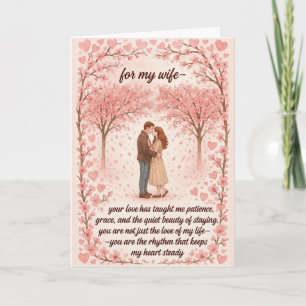 Romantische Valentinskarten für meine Frau Karte