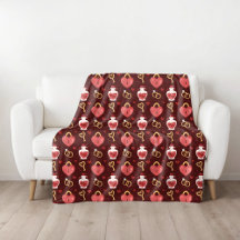 Romantische Valentinstag-Flanelldecke