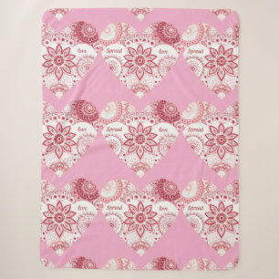 Romantische Valentinstag-Mandala  Sherpadecke