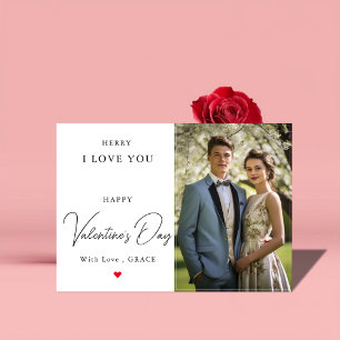 Romantische Valentinstag-Postkarte für den Ehemann Feiertagskarte