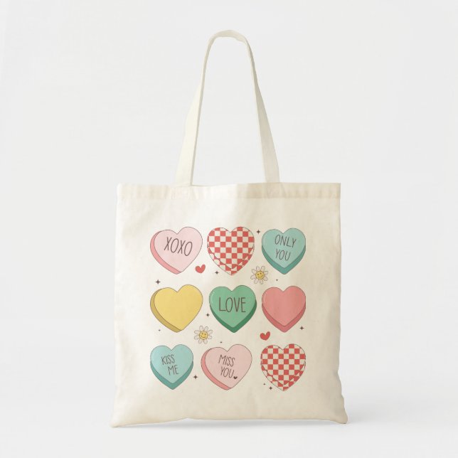 Romantische Valentinstag Tote Tasche - Niedlich &  (Vorne)