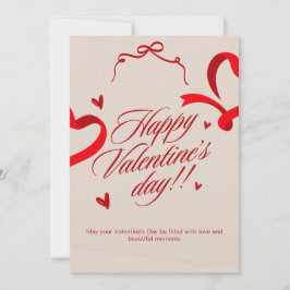 Romantische Valentinstagskarte – Elegantes Liebesd