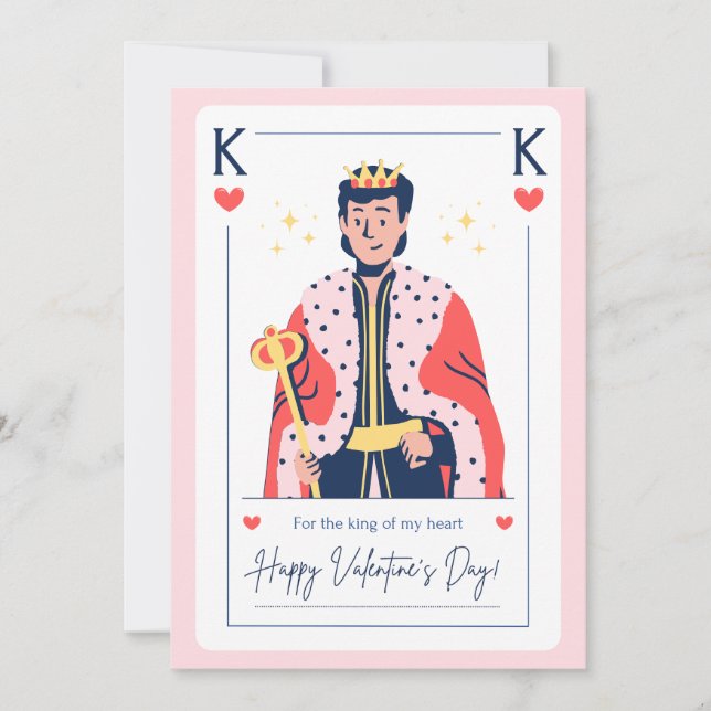 Romantische Valentintagskarte Feiertagskarte (Vorderseite)
