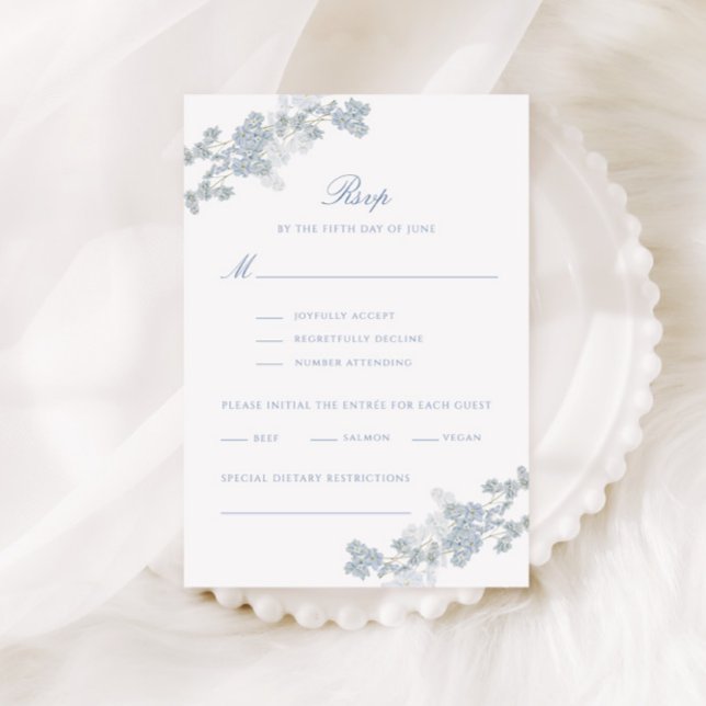 Romantische Vintage Blumenhochzeit RSVP Karte (Von Creator hochgeladen)