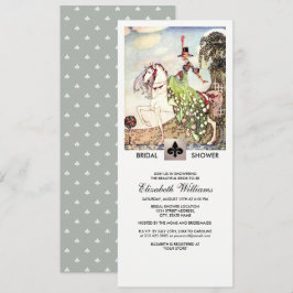 Romantische Vintage Kunst Brautdusche Einladungen