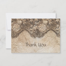 Romantische Vintage Landspitze Dankeskarte