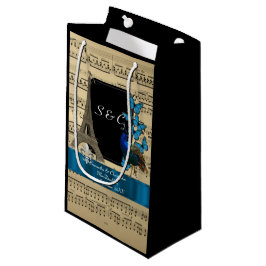 Romantische Vintage Pariser personalisierte Hochze Kleine Geschenktüte