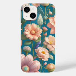 Romantische Vintage Rose Blumenmuster Case-Mate iPhone 14 Hülle
