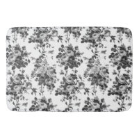 Romantische Vintage Rose grau auf weiß
