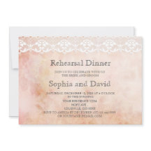 Romantische Vintage Rose und Spitzen PROBE DINNER