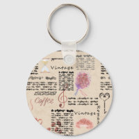 Romantische Vintage Zeitung