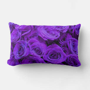 Romantische violette lila Rose, hübscher Rosenbuke Lendenkissen