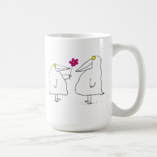 Romantische Vögel Kaffeetasse