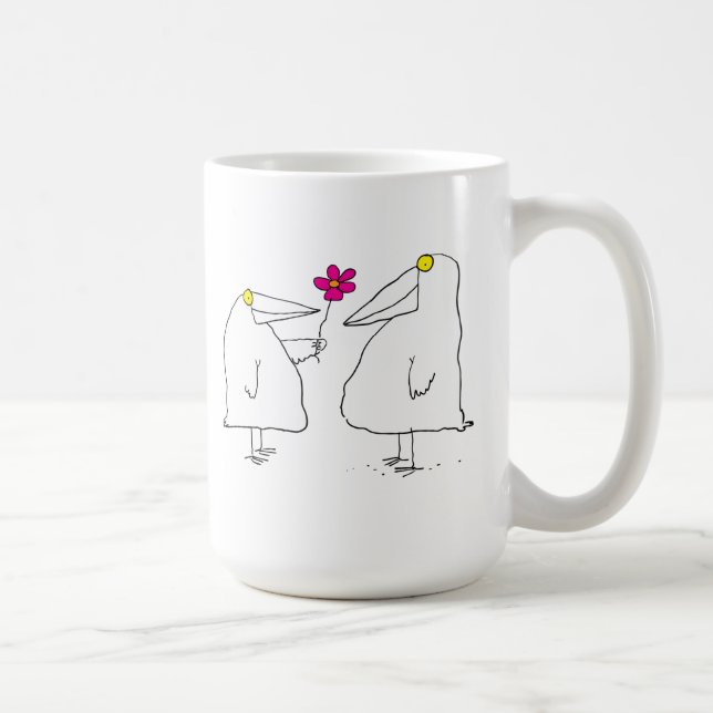 Romantische Vögel Kaffeetasse (Rechts)