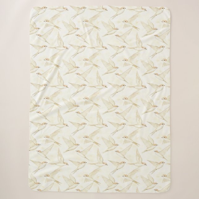Romantische Vögel Leben ist nur ein Traum  Sherpadecke (Vorderseite)