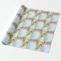 Romantische Wasserfarbe Jugendstil Rose