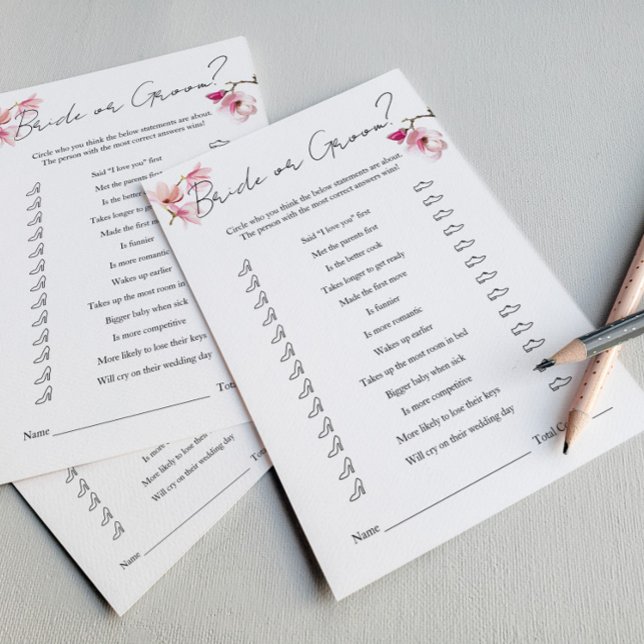 Romantische Wasserfarbe Magnolia Braut oder Game Flyer (Von Creator hochgeladen)