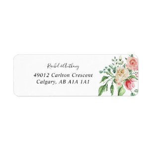 Romantische Wasserfarbe Rosa Bouquet