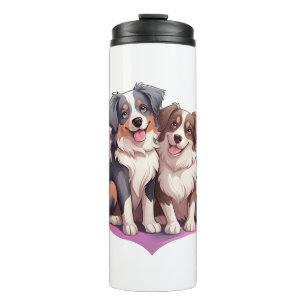 Romantische Wasserfarbe Spanische Kunst Thermosbecher
