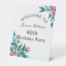 Romantische Weibchenblüte 40. Geburtstag