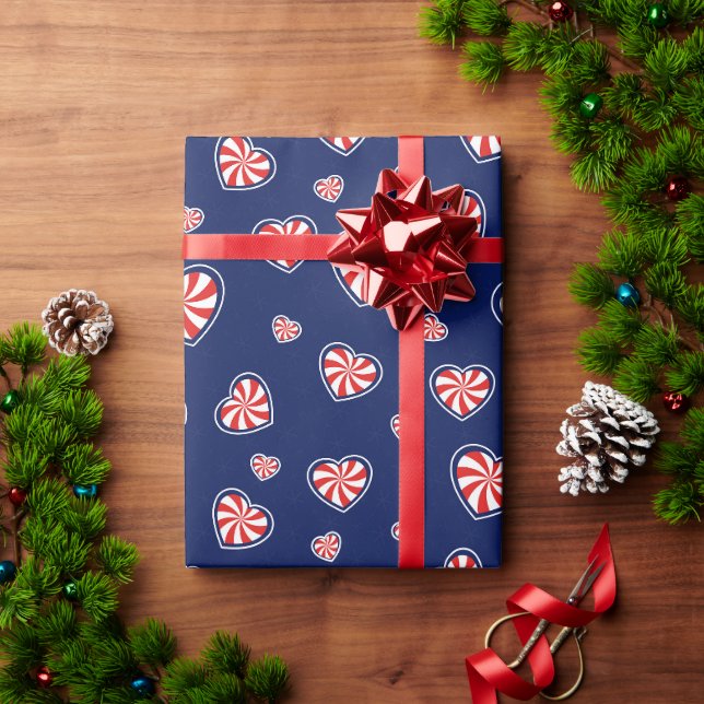 Romantische Weihnachten Geschenkpapier (Feiertagsgeschenk)